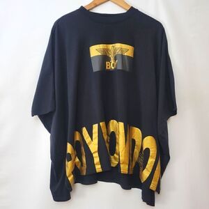 Boy London Oversized OS Unisex Batwing Tee Gold & Black
